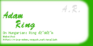 adam ring business card